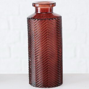 Набор декоративных ваз Сарагоса 14 см, 4 шт, стекло, гранатовый Boltze фото 2
