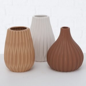 Керамическая ваза Wilma Brown 13 см Boltze фото 2