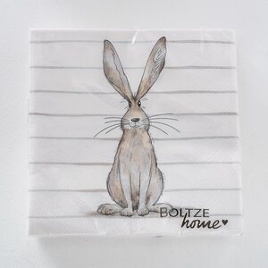 Бумажные салфетки Кролик Брэдли 17*17 см, 20 шт (Boltze, Германия). Артикул: 2006917-1