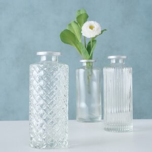 Набор стеклянных ваз Рошель Кристал 13 см, 3 шт Boltze фото 2