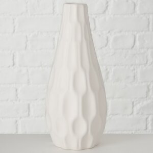 Керамическая ваза Monsanto 24 см белая (Boltze, Германия). Артикул: 2008812-1