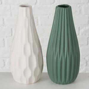 Керамическая ваза Monsanto 24 см белая Boltze фото 4