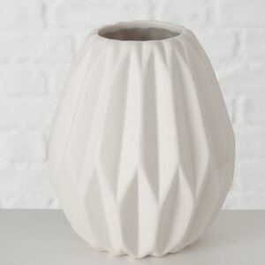 Керамическая ваза Monsanto 14 см белая (Boltze, Германия). Артикул: 2008818-1
