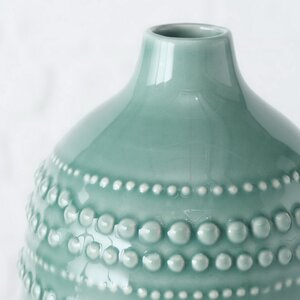 Набор фарфоровых ваз Cantarilla la Cruz 10-20 см зеленый, 3 шт Boltze фото 2