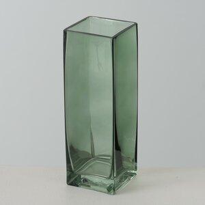 Стеклянная ваза Proteya 25 см шалфейная Boltze фото 1