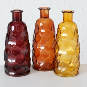 Набор стеклянных бутылок Аристейн 31 см, 3 шт (Boltze, Германия). Артикул: 2012342-набор