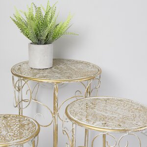 Комплект столиков для цветов Fredrica Ais, 3 шт Boltze фото 5