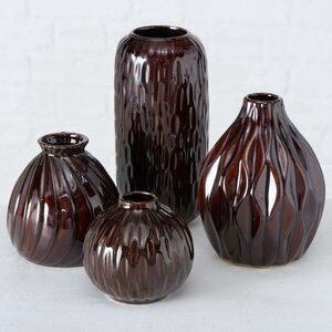 Набор фарфоровых ваз Masconni Dark 10-19 см, 4 шт (Boltze, Германия). Артикул: 2014557-набор