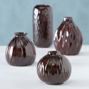 Набор фарфоровых ваз Masconni Dark 10-19 см, 4 шт Boltze фото 2