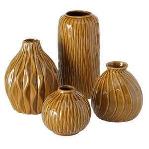 Набор фарфоровых ваз Masconni Marrone 10-19 см, 4 шт Boltze фото 3