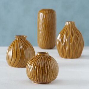 Набор фарфоровых ваз Masconni Marrone 10-19 см, 4 шт Boltze фото 2