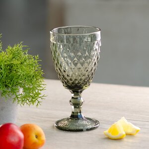 Бокал для вина Шатель 17 см серый, стекло Boltze фото 1