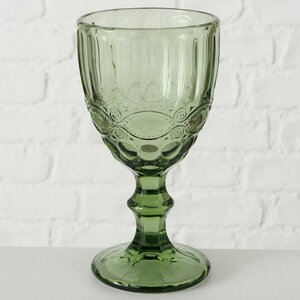 Бокал для вина Монруж 17 см зеленый, стекло Boltze фото 2