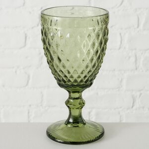 Бокал для вина Шатель 17 см зеленый, стекло Boltze фото 3