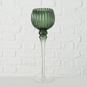 Набор стеклянных подсвечников - бокалов Модена 30-40 см зеленый, 3 шт Boltze фото 7