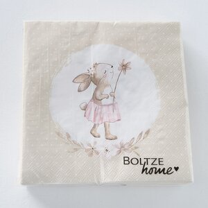 Бумажные салфетки Lovely Bunny 17*17 см, 20 шт (Boltze, Германия). Артикул: 2018172-2