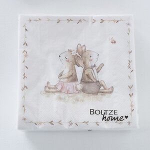 Бумажные салфетки Sweet Bunnies 17*17 см, 20 шт (Boltze, Германия). Артикул: 2018172-3