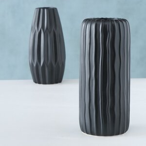 Керамическая ваза Фрегана 26 см черная Boltze фото 4