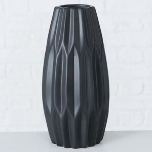 Керамическая ваза Френе 26 см черная Boltze фото 1