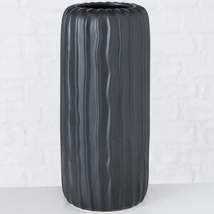 Керамическая ваза Фрегана 26 см черная Boltze фото 1