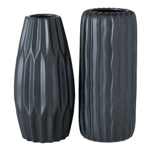 Керамическая ваза Френе 26 см черная Boltze фото 6
