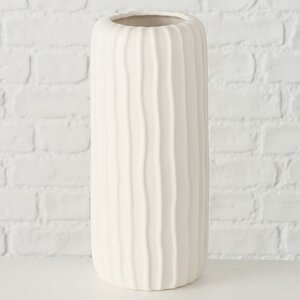 Керамическая ваза Фрегана 26 см белая (Boltze, Германия). Артикул: 2018981-1