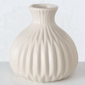 Фарфоровая ваза Kaleria 12 см бежевая Boltze фото 1