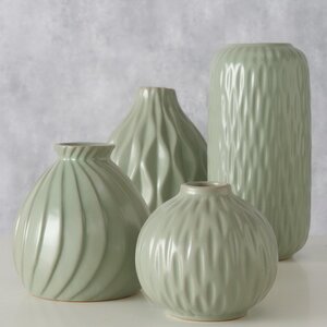 Набор фарфоровых ваз Masconni Verde 10-19 см, 4 шт (Boltze, Германия). Артикул: 2025736-набор