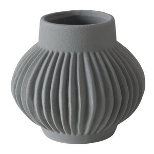 Керамическая ваза Лануарно 18 см серая Boltze фото 6