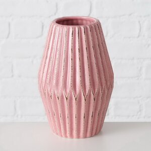 Керамическая ваза Минодора 21 см светло-розовая Boltze фото 3
