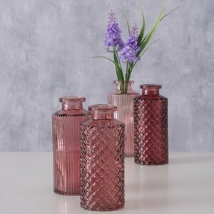 Набор стеклянных ваз Campo di Rosa 14 см, 4 шт Boltze фото 2