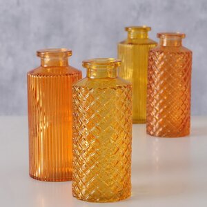 Набор стеклянных ваз Campo di Mandarino 14 см, 4 шт (Boltze, Германия). Артикул: 2031375