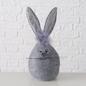 Дверной стоппер Кролик Гетсби 34 см серый (Boltze, Германия). Артикул: 2031719-1