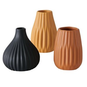 Набор керамических ваз Wilma Autumn 14 см, 3 шт Boltze фото 7