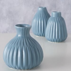 Фарфоровая ваза Mavra 12 см голубая Boltze фото 2