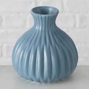 Фарфоровая ваза Kaleria 12 см голубая Boltze фото 1