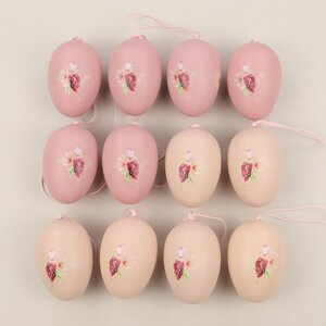 Пасхальные украшения Яйца Tenero Easter 6 см, 12 шт, подвеска Boltze фото 2