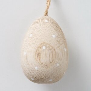 Пасхальные украшения Яйца Монтклар 7 см, 6 шт, дерево, подвеска Boltze фото 8
