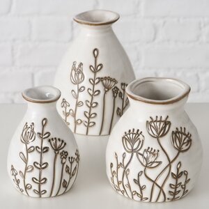 Набор керамических ваз Аллери 8-11 см, 3 шт
