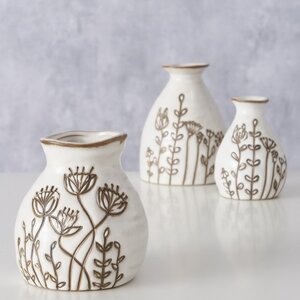 Набор керамических ваз Аллери 8-11 см, 3 шт Boltze фото 3