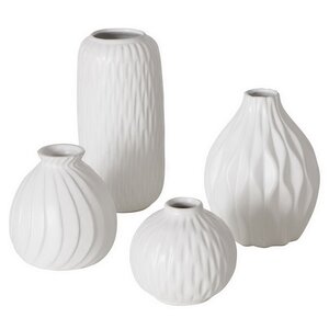 Набор фарфоровых ваз Masconni Blanco 10-20 см, 4 шт Boltze фото 3