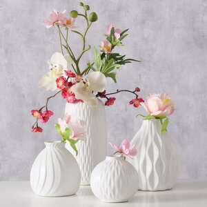 Набор фарфоровых ваз Masconni Blanco 10-20 см, 4 шт Boltze фото 2