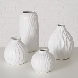 Набор фарфоровых ваз Masconni Blanco 10-20 см, 4 шт Boltze фото 1