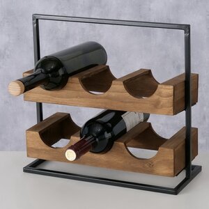 Подставка для вина Рейнальдо на 6 бутылок 36*33 см (Boltze, Германия). Артикул: 2038891