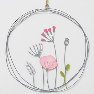 Декоративное панно Pink Floweret 30 см (Boltze, Германия). Артикул: 2045469-2