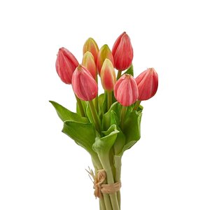 Силиконовые тюльпаны Hidalgo 9 шт, 29 см темно-розовые EDG фото 4
