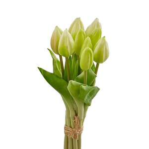 Силиконовые тюльпаны Hidalgo 9 шт, 29 см зеленые EDG фото 4