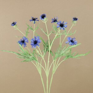 Искуcственный цветок Василек - Blu Profondo 71 см EDG фото 3