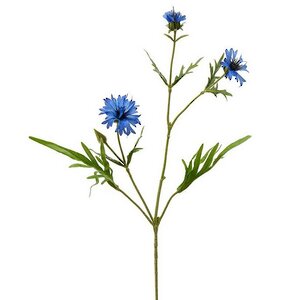 Искуcственный цветок Василек - Blu Profondo 71 см EDG фото 4