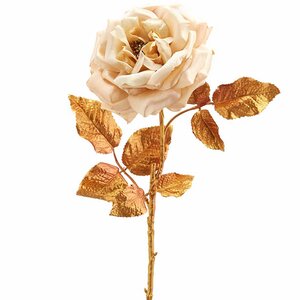 Искусственная роза Глория Деи 57 см, шампань EDG фото 4
